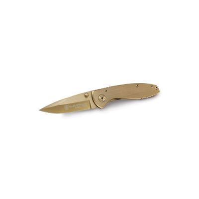 Image showing  2.81 in. Executive Frame Lock Folding Knife, Gold
