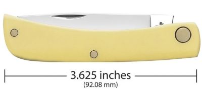 Image showing  2.8 in. Smooth Synthetic CS Sod Buster Jr. Knife, Yellow