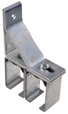 Hillman Box Rail Face Mounted Bracket, Double Splice, Galvanized