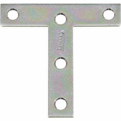 National Hardware 3 in. x 3 in. N113-704116 T-Plates, Zinc Plated