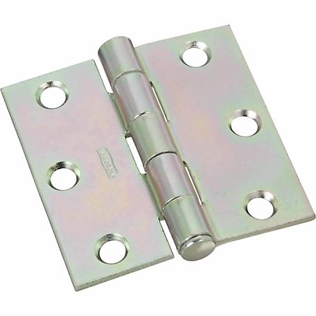National Hardware N195-644 504 Broad Door Hinge with Removable Pin, Zinc Plated