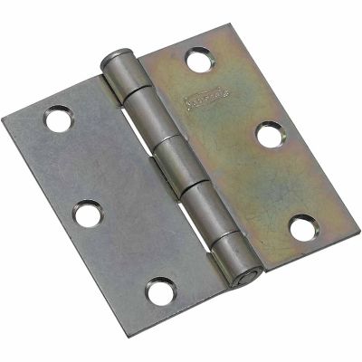 National Hardware N195-651 504 Broad Door Hinge with Removable Pin, Zinc Plated