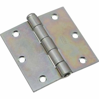 National Hardware N195-669 504 Broad Door Hinge with Removable Pin, Zinc Plated