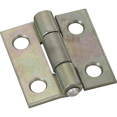 National Hardware N145-920 518 Door Hinge with Non-Removable Pin, Zinc Plated