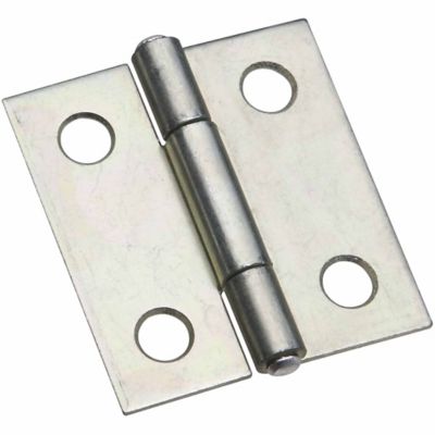 National Hardware N146-043 518 Door Hinge with Non-Removable Pin, Zinc Plated