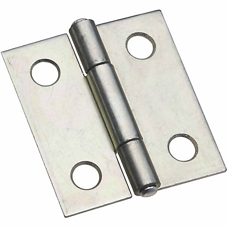 National Hardware N146-043 518 Door Hinge with Non-Removable Pin, Zinc Plated