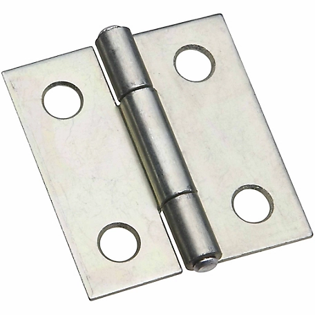 National Hardware N146-043 518 Door Hinge with Non-Removable Pin, Zinc Plated
