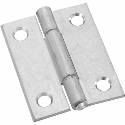 National Hardware N146-159 518 Door Hinge with Non-Removable Pin, Zinc Plated