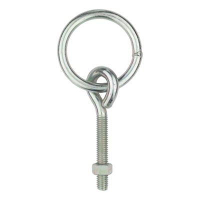 National Hardware 3/8 in. x 3-3/4 in. Zinc-Plated Ring with Eye Bolt/Nut