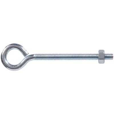 Hillman Hardware Essentials 1/4 in.-20 x 4 in. Eye Bolt, Zinc-Plated