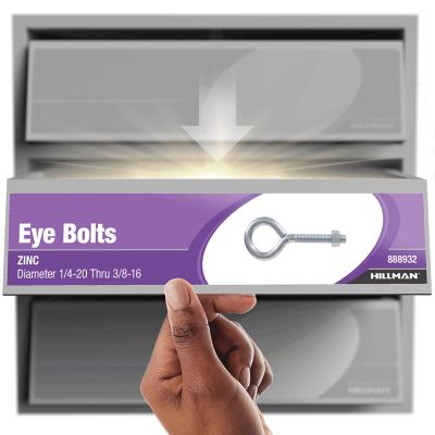 Image showing  Hardware Essentials Eye Bolt with Hex Nut Zinc, 3/8-16 x 5 in.