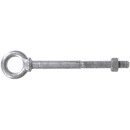 1/4" X 4" 10  Hot Dip Galvanized Forged Eye Bolt with Nut Washer 