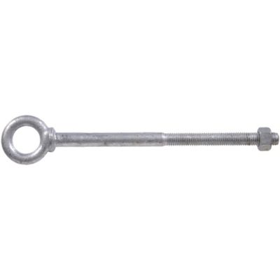 Hillman Hardware Essentials 1/2 in.-13 x 10 in. Hot-Dipped Galvanized Shoulder Pattern Eye Bolt with Hex Nut