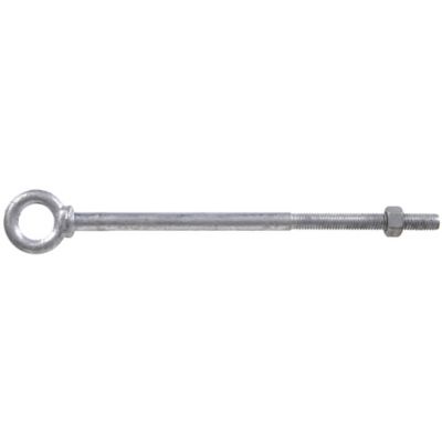Hillman Hardware Essentials Eye Bolt with Hex Nut Hot Dipped Galvanized Shoulder Pattern 1/2 in.-13 x 10 in.