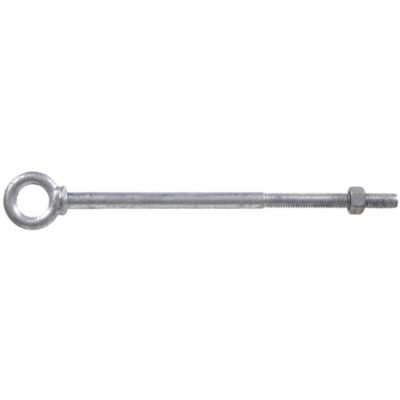 Hillman Hardware Essentials Eye Bolt with Hex Nut Hot Dipped Galvanized Shoulder Pattern 1/2in.-13 x 12in.