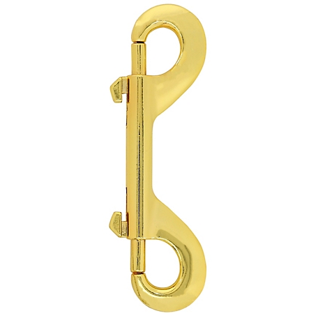 Hillman Hardware Essentials 4-1/8 in. Double Bolt Snap, Brass Plated