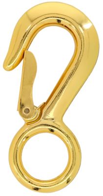 Hillman Hardware Essentials 3/4 in. x 3-5/16 in. Bolt Snap with Swivel Eye, Brass Plated
