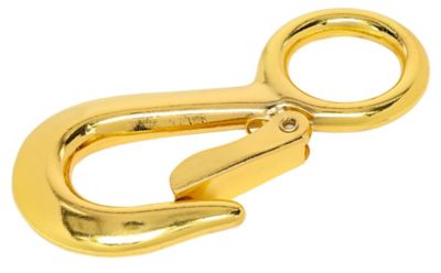 Image showing  Hardware Essentials 3/4 in. x 3-5/16 in. Bolt Snap with Swivel Eye, Brass-Plated