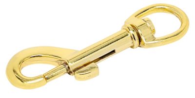 Image showing  Hardware Essentials 1-1/4 in. x 4-3/4 in. Bolt Snap with Swivel Eye, Brass-Plated