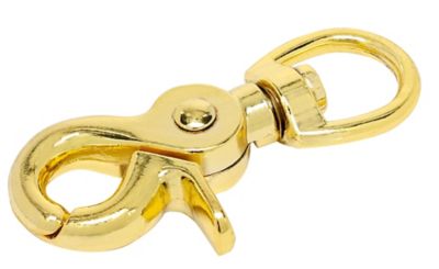 Image showing  Hardware Essentials 1-1/2 in. x 2-5/8 in. Trigger Snap with Swivel Eye, Brass-Plated