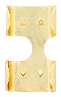 Image showing  Hardware Essentials 7/16 in. x 1/2 in. Rope Clamp, Brass-Plated