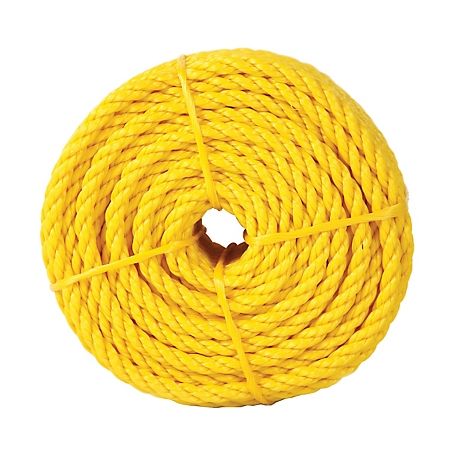 Koch Industries 1/2 in. x 100 ft. Yellow Polypropylene Twisted Rope, Coil  at Tractor Supply Co.