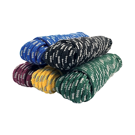 Koch Diamond Braid Polypropylene Rope Assorted Colors 5/8 100 Feet