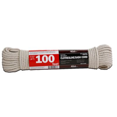 Koch Industries #7 x 100 ft. Cotton/Polypropylene Sash Cord, Hank