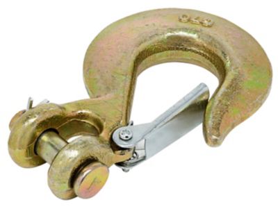 Image showing  Hardware Essentials 1/4 in. Clevis Slip Hook with Latch, Yellow Chromate, Grade 70