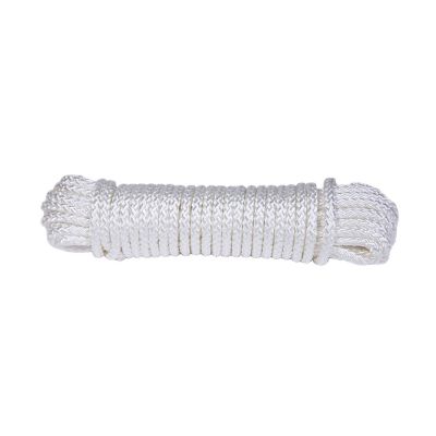 Koch Industries 3/16 in. x 100 ft. White Nylon Diamond Braid Rope, Hank