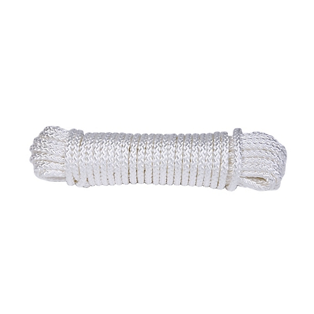 Koch Industries 3/16 in. x 100 ft. White Nylon Diamond Braid Rope, Hank at  Tractor Supply Co.