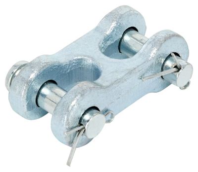 Image showing  Hardware Essentials 5/16 in. Double Clevis Link, Zinc