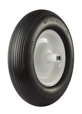 Flat Free Replacement Wheels With Ribbed Tread 16 In 5 8 In Bore Size At Tractor Supply Co