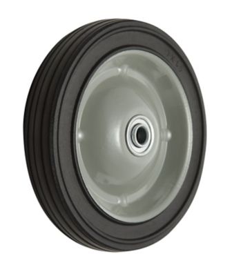 Image showing 7 in. x 1.5 in. SR 0702 Ribbed Solid Tire with Offset Steel Hub, 1/2 in. Bore Size
