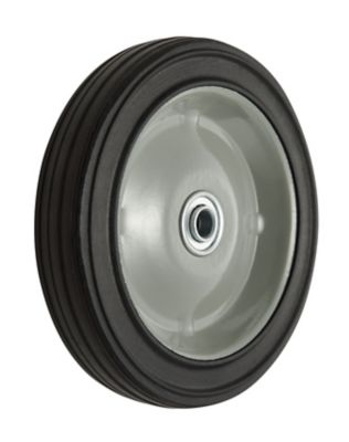 Image showing 7 in. x 1.5 in. SR 0702 Ribbed Solid Tire with Offset Steel Hub, 1/2 in. Bore Size