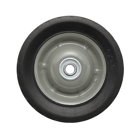 6 in. x 1.5 in. SR 0601 Diamond Tread Solid Tire with Center Steel Hub, 1/2 in. Bore Size