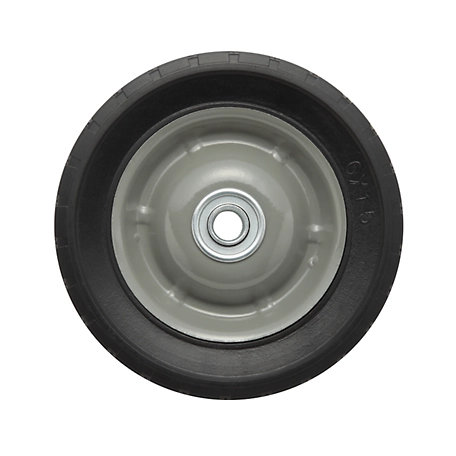 6 in. x 1.5 in. SR 0601 Diamond Tread Solid Tire with Center Steel Hub, 1/2 in. Bore Size