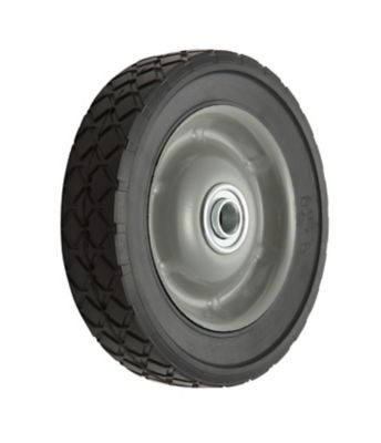Image showing 6 x 1.5in. SR 0601 Diamond Tread Solid Tire with Center Steel Hub, 1/2 in. Bore Size