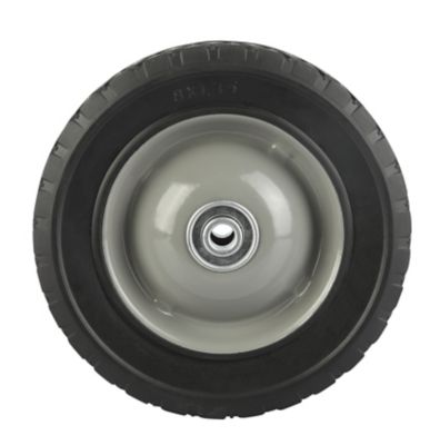 8 in. x 1.75 in. Diamond Tread Solid Tire with Center Steel Hub, 1/2 in. Bore Size