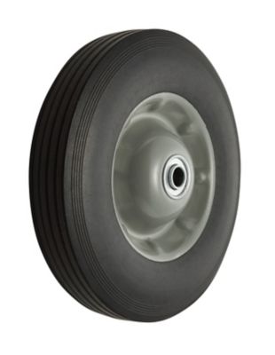 Image showing 10 x 2-5in. SR 1002 Ribbed Solid Tire with Center Steel Hub, 5/8 in. Bore Size