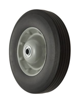 Image showing 10 x 2-5in. SR 1002 Ribbed Solid Tire with Center Steel Hub, 5/8 in. Bore Size