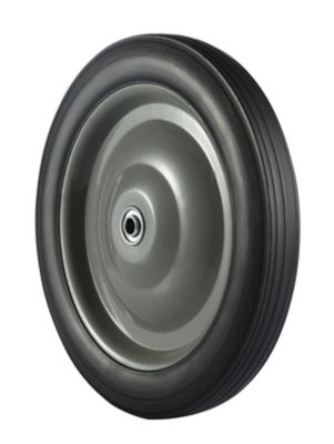 Image showing 12 in. x 1.75 in. SR 1201 Ribbed Solid Tire with Center Steel Hub, 1/2 in. Bore Size