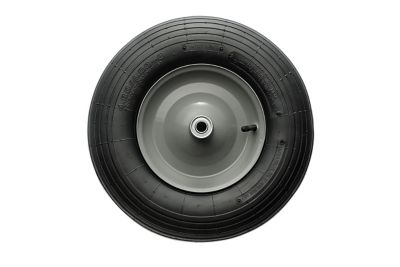 Wheel Barrow Tire and Wheel, 16 in. x 4.00-8 in., 5/8 Bore Size, Ribbed Tread