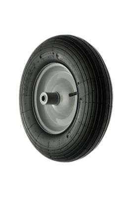 35MM BORE Pack of 2 PU 16" Puncture Proof BLACK Wheelbarrow Wheel Tyre 4.80-8 