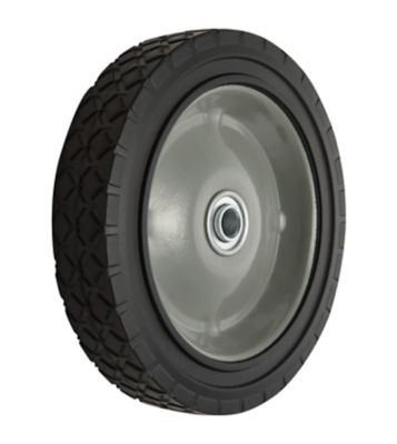 Image showing 7 in. x 1.5 in. SR 0703 Diamond Tread Solid Tire with Offset Steel Hub, 1/2 in. Bore Size