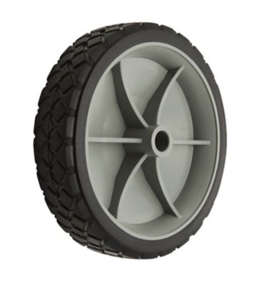 Image showing 6 in. x 1.4 in. SR 0604 Diamond Tread Solid Tire with Offset Plastic Hub, 1/2 in. Bore Size