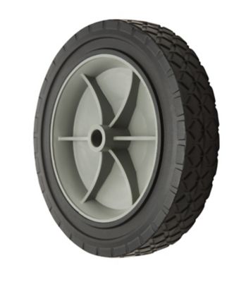 Image showing 7 in. x 1.5 in. SR 0705 Diamond Tread Solid Tire with Offset Plastic Hub, 1/2 in. Bore Size