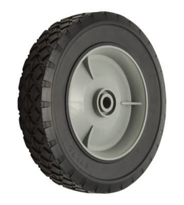 Image showing 8 in. x 1.75 in. SR 0804 Diamond Tread Solid Tire with Offset Plastic Hub, 1/2 in. Bore Size