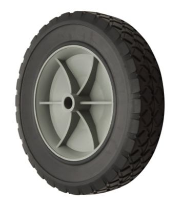 Image showing 8 in. x 1.75 in. SR 0804 Diamond Tread Solid Tire with Offset Plastic Hub, 1/2 in. Bore Size