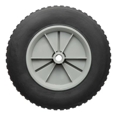 8 in. x 1.75 in. SR 0807 Gear Tread Solid Tire with Offset Plastic Hub, 1/2 in. Bore Size